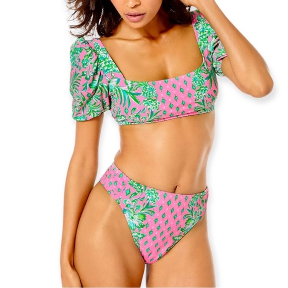 Lilly Pulitzer Other - NWT Lilly Pulitzer Bikini Pink Shandy Oh Diamond Girl Two Piece Bikini Size 14